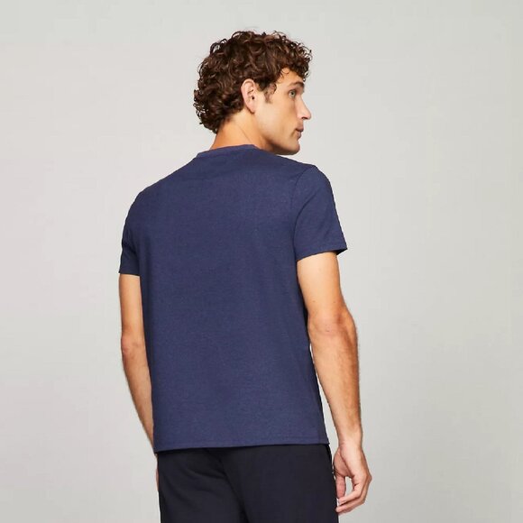 new with tags Tommy Hilfiger Embroidered Heritage Crest Logo T-Shirt - NAVY BLUE - Picture 3 of 7